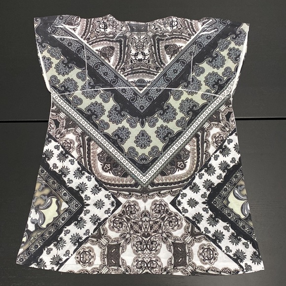 APT 9 Ladies Print Blouse with Lace Detail - XL - Picture 2 of 10